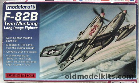 Modelcraft 1/48 F-82B Twin Mustang Long Range Fighter, 48-020 plastic model kit